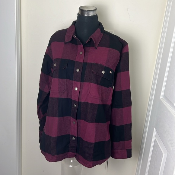 Dickies Flannel Plaid Lagenlook Utility Shirt Size XL - Picture 3 of 11